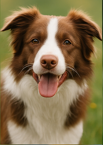 Cane esplora un sentiero durante una passeggiata