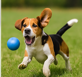 Cane che riporta la pallina